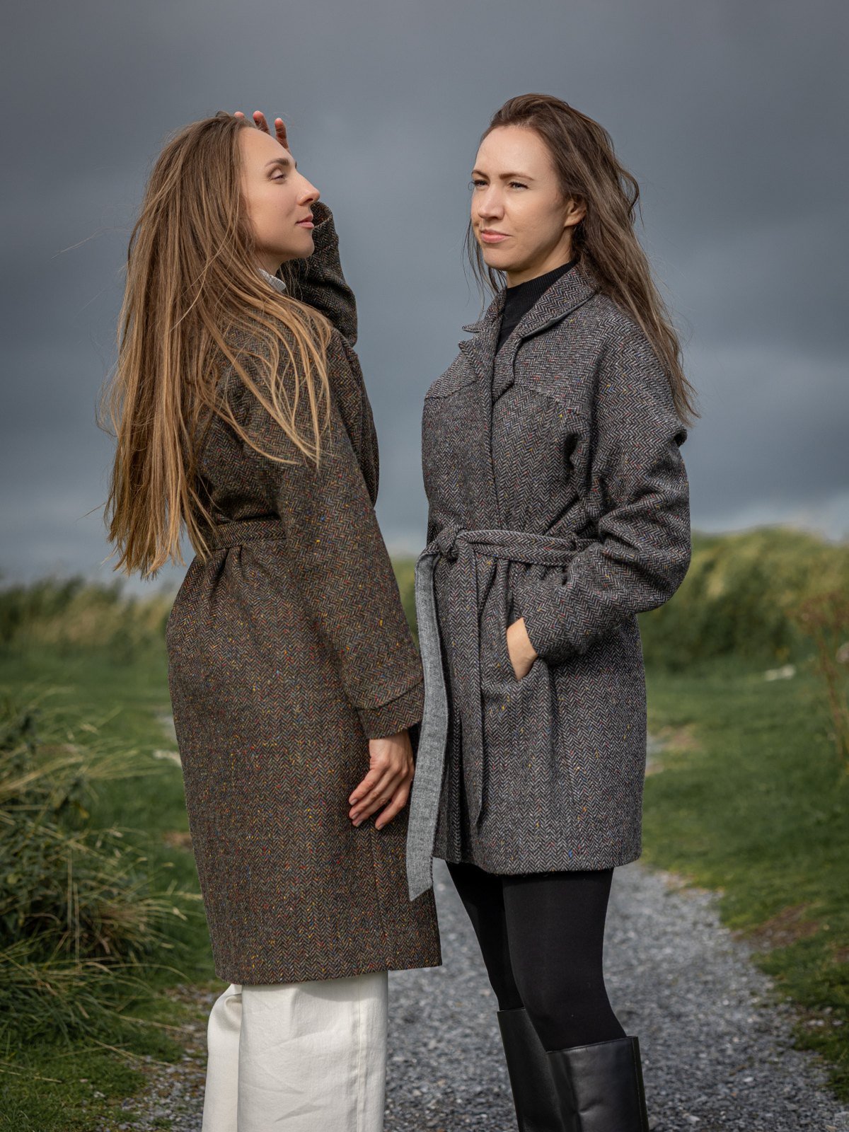 Light belted coat